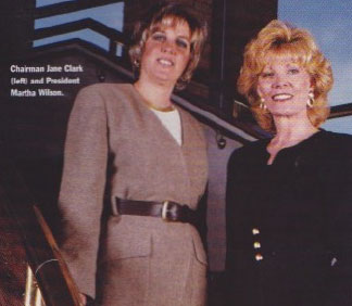 1996 Chairman Jane Clark and Executive Director Martha Wilson