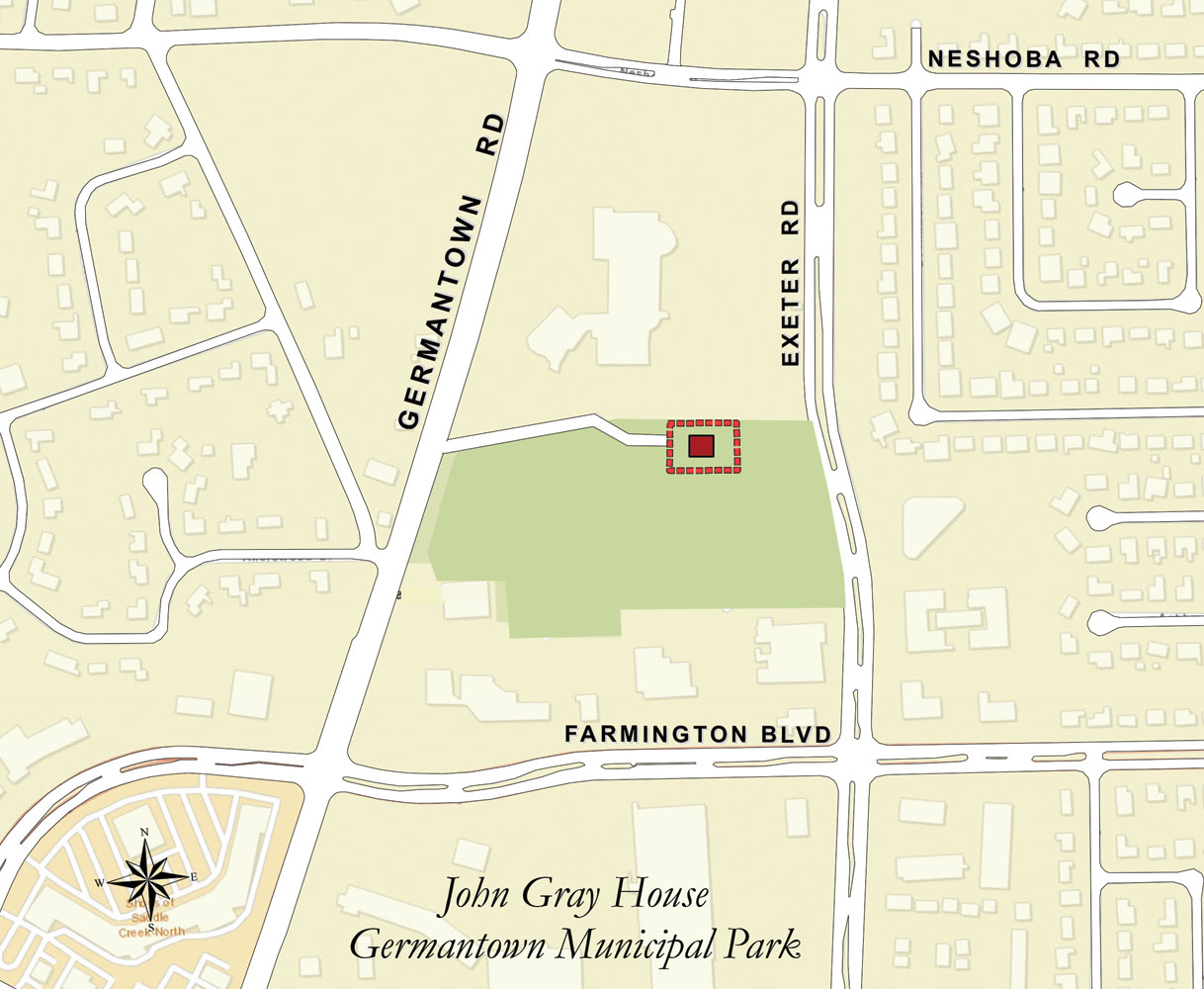 John Gray House located on Map of Germantown