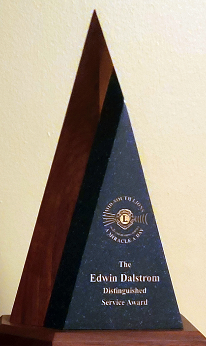 The Edwin Dalstrom Distinguished Service Award