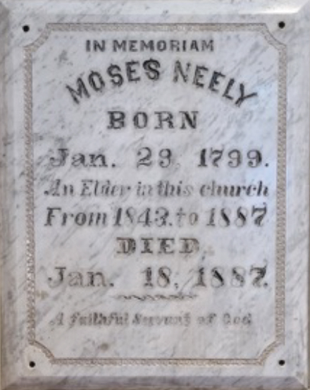 Memorial Stone to Moses Neely