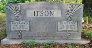 Rev. Frank K. & Gladysten Itson Bethel Cemetery