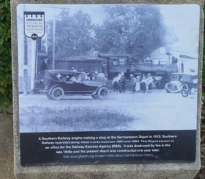 Depot in 1915- Germantown Historical Preservation Association Markers